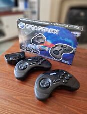 Sega Saturn Auction - Sega Saturn Infrared Control Pads x2 Wireless Controllers, Boxed VGC