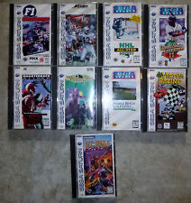 Sega Saturn Auction - Nine Sega Saturn games including Winning Post
