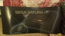 Sega Saturn Auction - Sega saturn vinyl store display poster