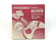Sega Saturn Auction - Wireless White Controller Pad Set JPN