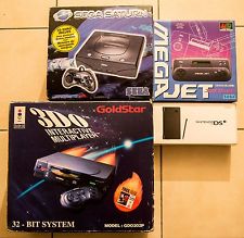 Sega Saturn Auction - Sega Saturn + 3DO Goldstar + Sega Mega jet + Nintendo DS