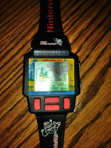 Retrodeals - Vintage 1991 Nintendo Super Mario World Watch Great Condition NEW NEVER USED