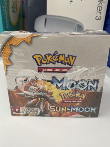 Retrodeals - Sun And Moon Base Set Booster Box 2017 - New Sealed - 36 Packs Pokemon TCG