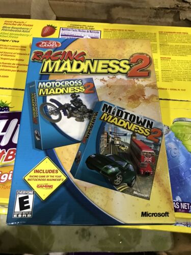 Retrodeals - Midtown Madness 2 & Motocross Madness 2 (PC) Microsoft 2001 Sealed New