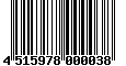 Sega Saturn Database - Barcode (EAN): 4515978000038