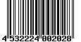 Sega Saturn Database - Barcode (EAN): 4532224002028