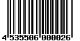 Sega Saturn Database - Barcode (EAN): 4535506000026