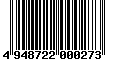 Sega Saturn Database - Barcode (EAN): 4948722000273