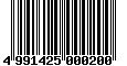Sega Saturn Database - Barcode (EAN): 4991425000200