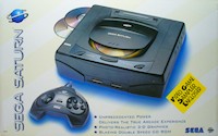 Sega Saturn Console - Sega Saturn - Video Game Sampler Enclosed (Sticker) USA [MK-80006]