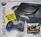 Sega Saturn Console - Sega Saturn - Video Game Sampler Enclosed (Sticker) - Virtua Fighter 2 (Sticker) USA []