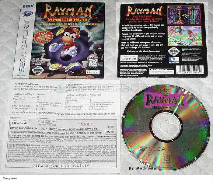 Sega Saturn Demo - Rayman Playable Game Preview (United States of America) [610-6164] - Picture #1