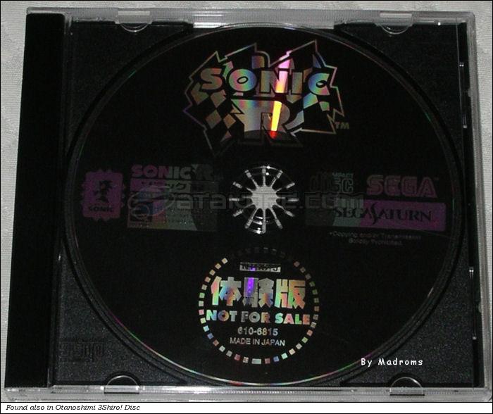 Sega Saturn Demo - Sonic R Taikenban (Japan) [610-6815] - ソニックＲ　体験版 - Picture #1