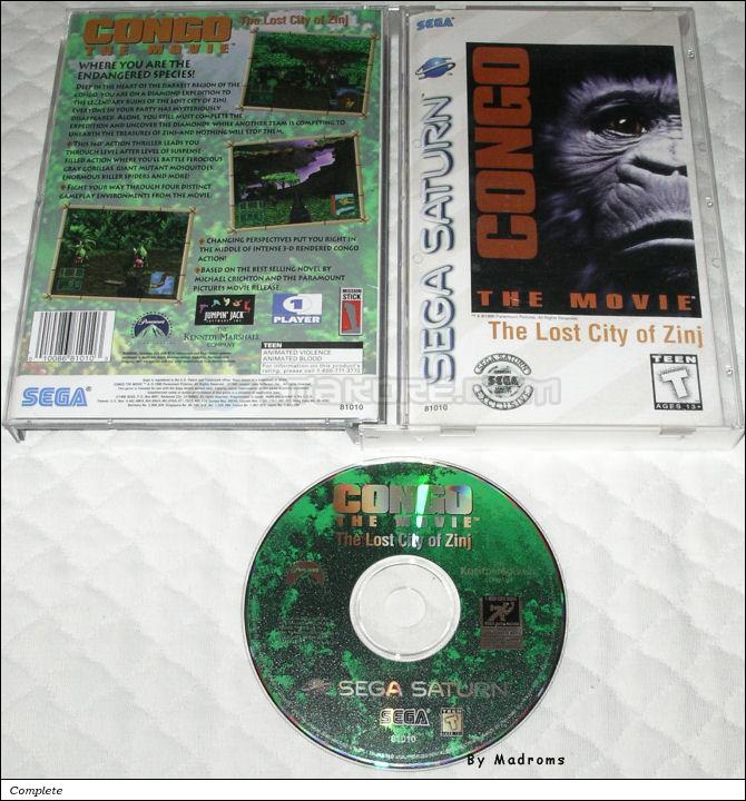 Sega Saturn Game - CONGO The Movie - The Lost City of Zinj (United States of America) [81010] - Picture #1