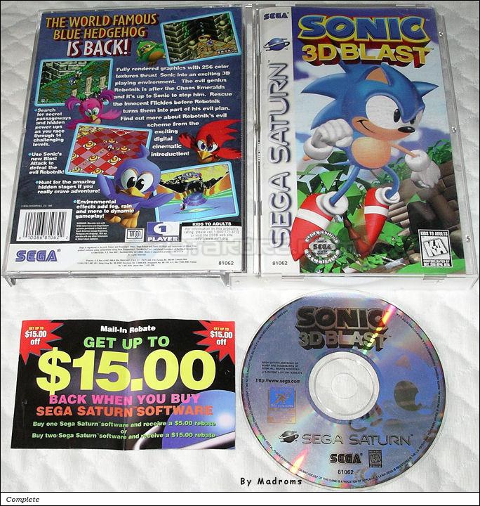 Sega Saturn Game - Sonic 3D Blast (United States of America) [81062] - Picture #1
