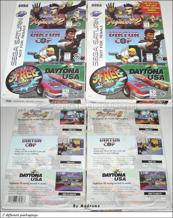Sega Saturn Demo - 3 Free Games With Purchase of Sega Saturn (Daytona USA - Virtua Fighter 2 - Virtua Cop) (United States of America) [81606] - Picture #2