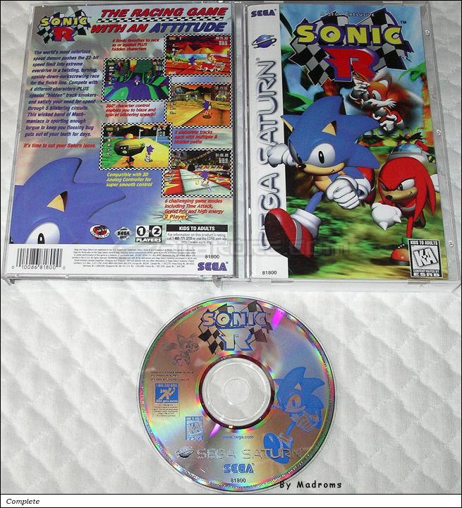 Sega Saturn Game - Sonic R (United States of America) [81800] - Picture #1