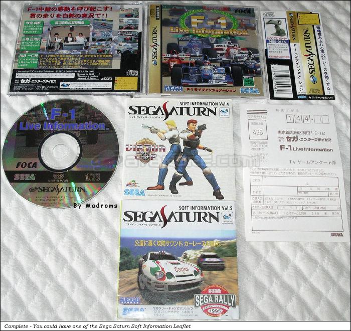 Sega Saturn Game - F-1 Live Information (Japan) [GS-9035] - Ｆ‐１ライブインフォメーション - Picture #1