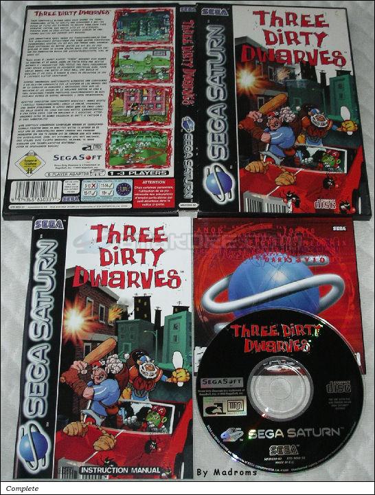 Sega Saturn Game - Three Dirty Dwarves (Europe) [MK81033-50] - Picture #1