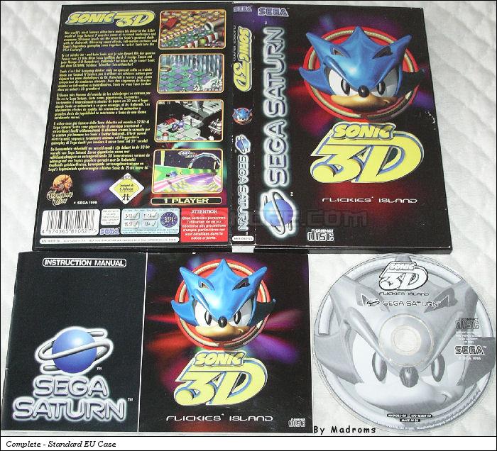 Sega Saturn Game - Sonic 3D Flickies' Island (Europe) [MK81062-50] - Picture #1