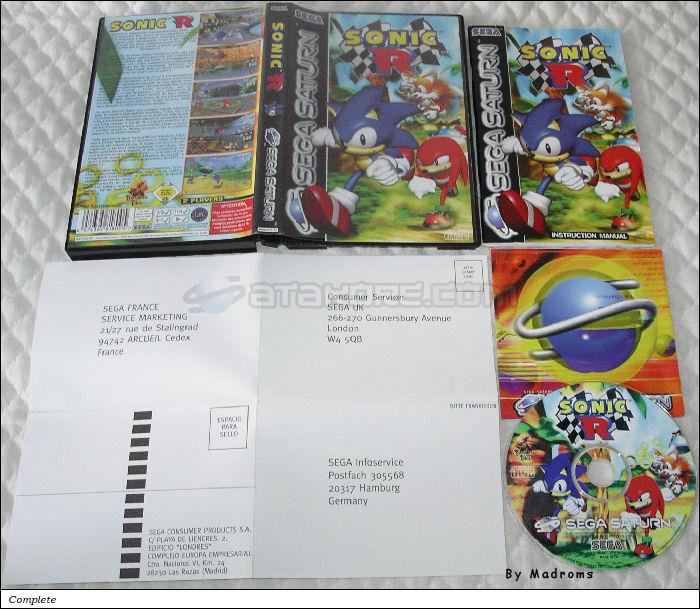 Sega Saturn Game - Sonic R (Europe) [MK81800-50] - Picture #1