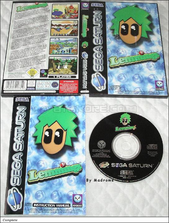 Sega Saturn Game - 3D Lemmings (Europe) [T-11304H-50] - Picture #1