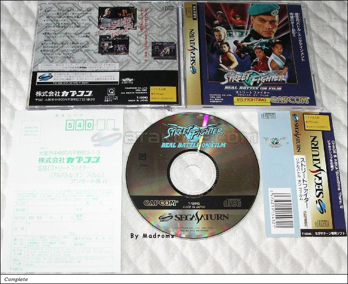 Sega Saturn Game - Street Fighter Real Battle on Film (Japan) [T-1201G] - ストリートファイター　リアルバトル　オン　フィルム - Picture #1