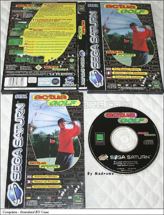 Sega Saturn Game - Actua Golf (Europe) [T-12302H-50] - Picture #1