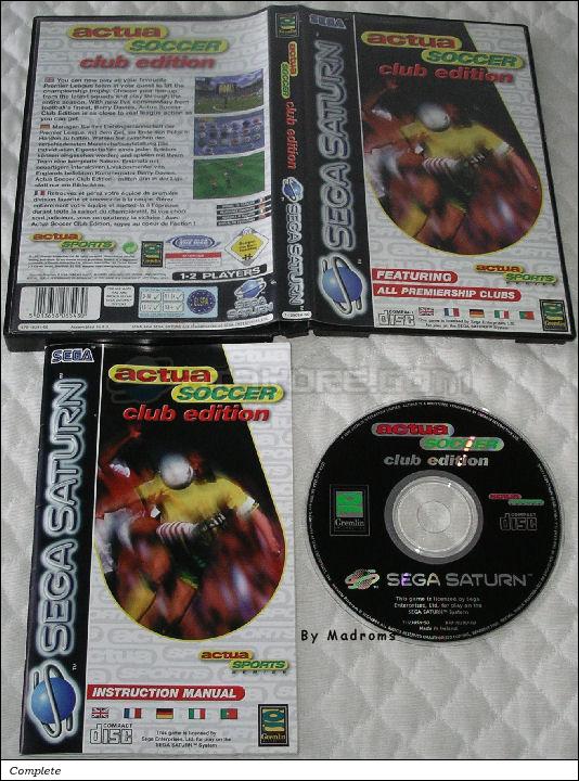 Sega Saturn Game - Actua Soccer Club Edition (Europe) [T-12305H-50] - Picture #1