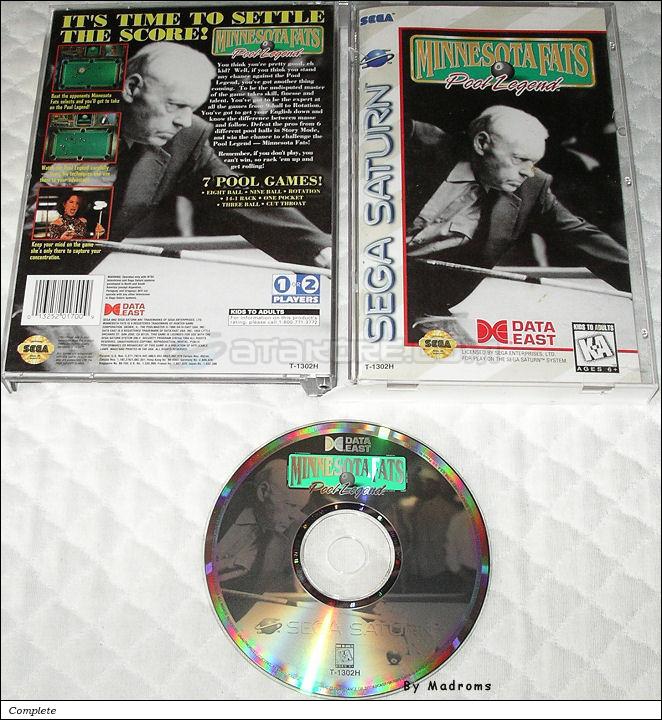 Sega Saturn Game - Minnesota Fats - Pool Legend (United States of America) [T-1302H] - Picture #1