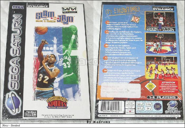 Sega Saturn Game - Slam'n Jam '96 featuring Magic & Kareem (Europe) [T-15902H-50] - Picture #1