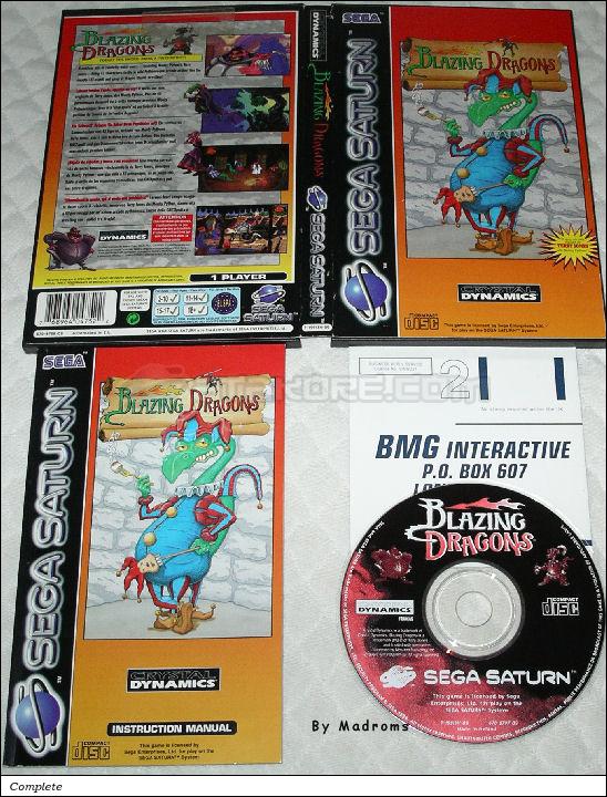 Sega Saturn Game - Blazing Dragons (Europe - France) [T-15913H-09] - Picture #1