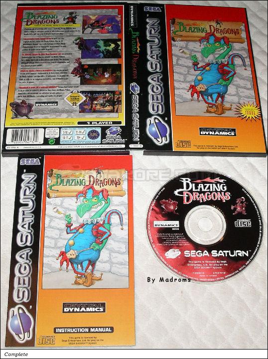 Sega Saturn Game - Blazing Dragons (Europe - Germany) [T-15913H-18] - Picture #1