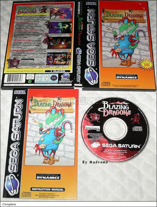 Sega Saturn Game - Blazing Dragons (Europe - United Kingdom) [T-15913H-50] - Picture #1