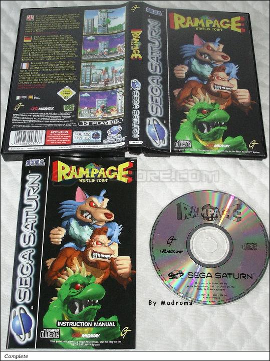 Sega Saturn Game - Rampage World Tour (Europe) [T-25416H-50] - Picture #1
