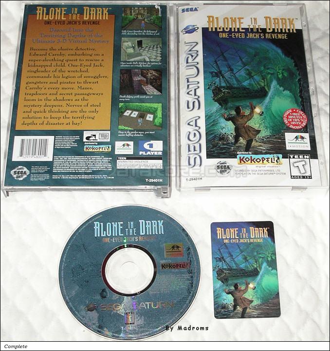 Sega Saturn Game - Alone in the Dark - One Eyed Jack's Revenge (United States of America) [T-29401H] - Picture #1
