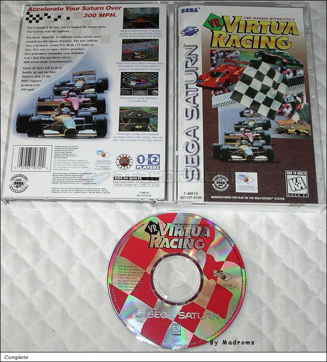 Sega Saturn Game - Time Warner Interactive's V.R. Virtua Racing (United States of America) [T-4801H] - Picture #1