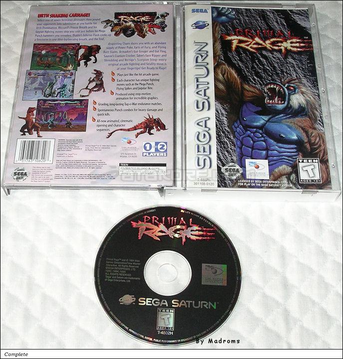 Sega Saturn Game - Primal Rage (United States of America) [T-4802H] - Picture #1