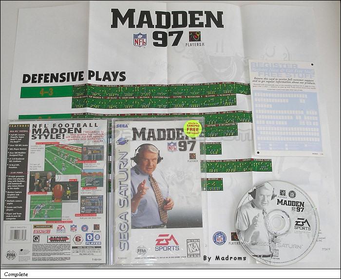 Sega Saturn Game - Madden NFL 97 (United States of America) [T-5010H] - Picture #1