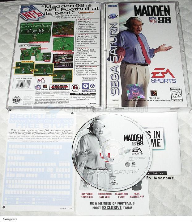 Sega Saturn Game - Madden NFL 98 (United States of America) [T-5024H] - Picture #1