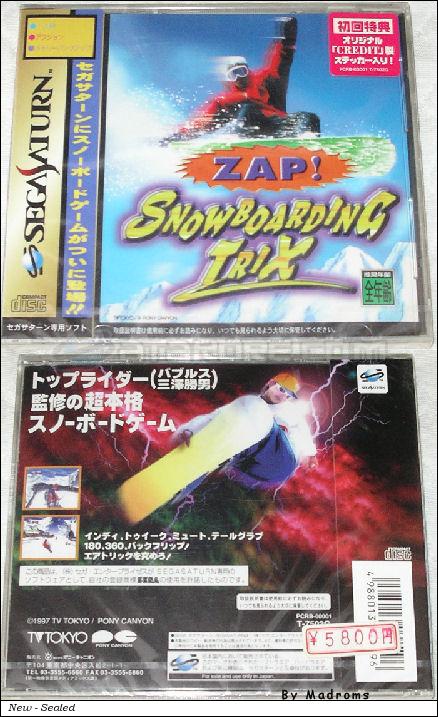 Sega Saturn Game - Zap! Snowboarding Trix (Japan) [T-7502G] - ザップ！　スノーボーディング　トリックス - Picture #1