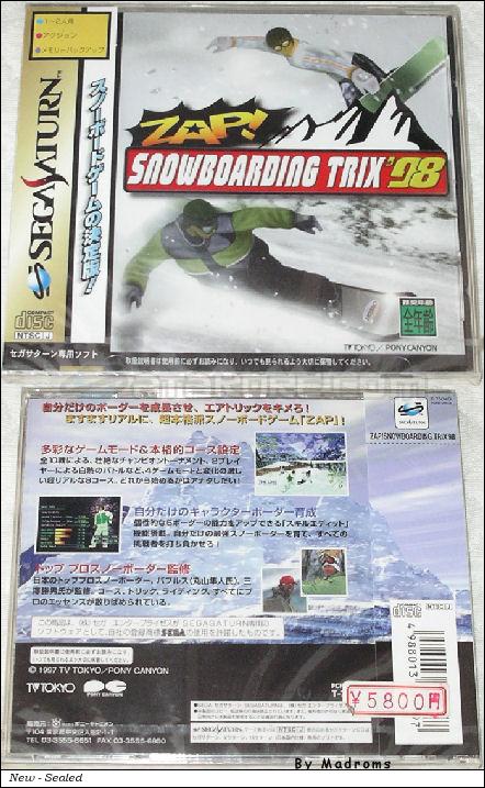 Sega Saturn Game - Zap! Snowboarding Trix'98 (Japan) [T-7504G] - ザップ！　スノーボーディング　トリックス’９８ - Picture #1
