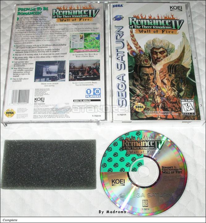 Sega Saturn Game - Romance of the Three Kingdoms IV - Wall of Fire (United States of America) [T-7601H] - Picture #1