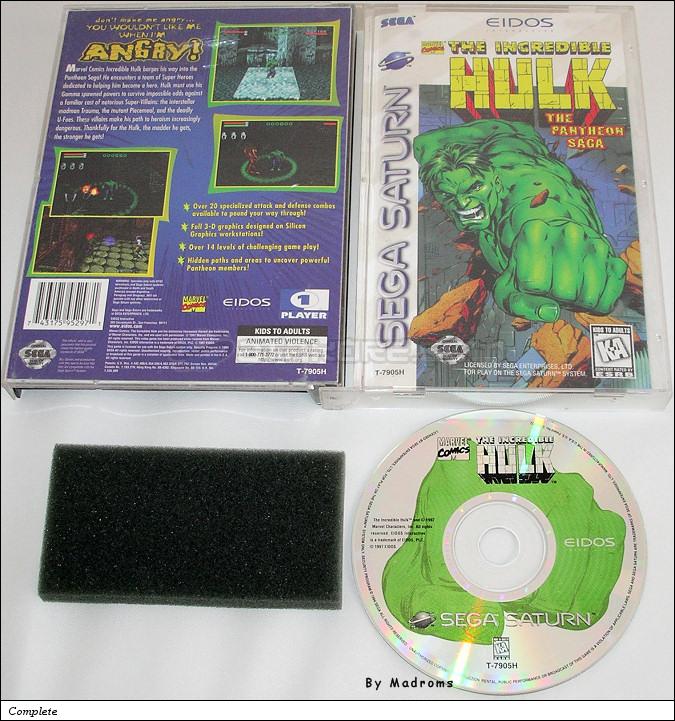Sega Saturn Game - The Incredible Hulk - The Pantheon Saga (United States of America) [T-7905H] - Picture #1