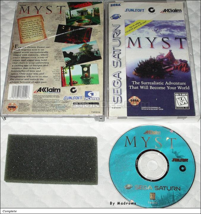 Sega Saturn Game - Myst (United States of America) [T-8101H] - Picture #1