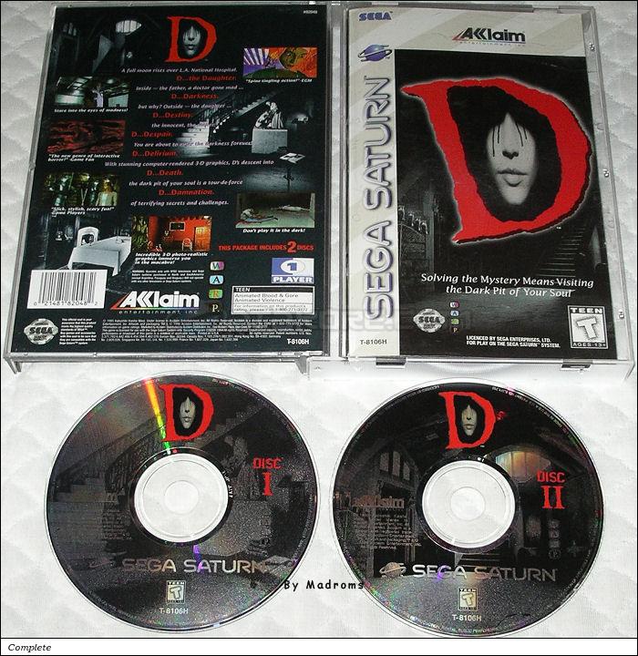 Sega Saturn Game - D (United States of America) [T-8106H] - Picture #1