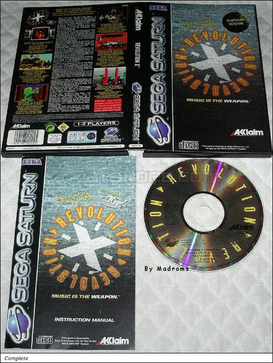 Sega Saturn Game - Revolution X - Music is the Weapon (Europe - Germany) [T-8107H-50G] - Picture #1