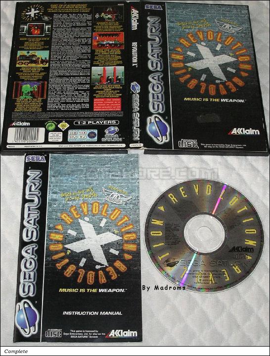 Sega Saturn Game - Revolution X - Music is the Weapon (Europe) [T-8107H-50] - Picture #1