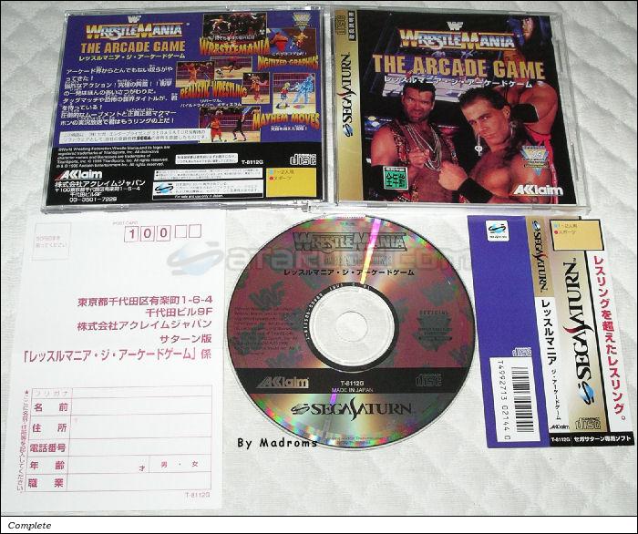 Sega Saturn Game - WWF Wrestlemania The Arcade Game (Japan) [T-8112G] - ＷＷＦレッスルマニア・ジ・アーケードゲーム - Picture #1