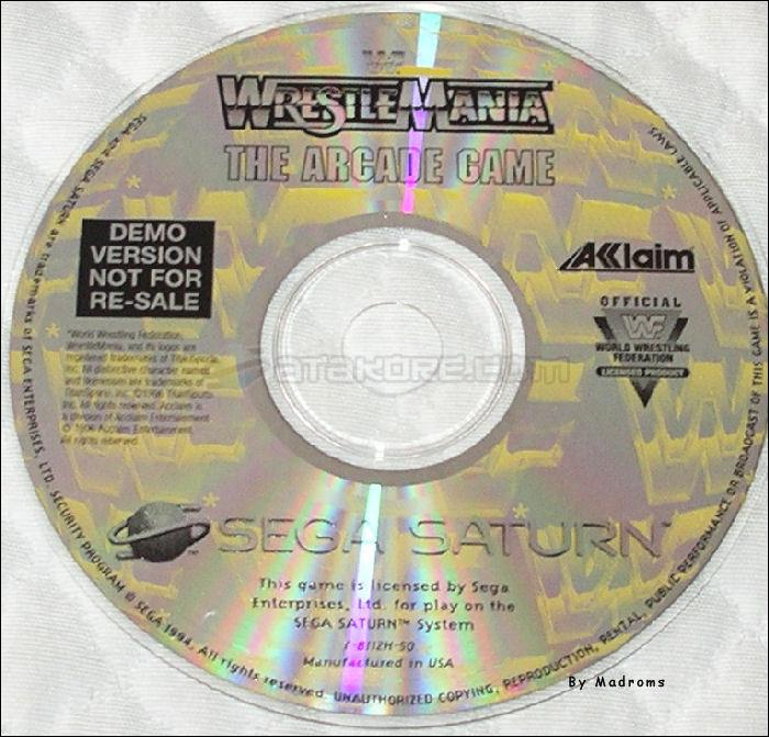 Sega Saturn Demo - WWF Wrestlemania The Arcade Game Demo Version (Europe) [T-8112H-50DEMO] - Picture #1